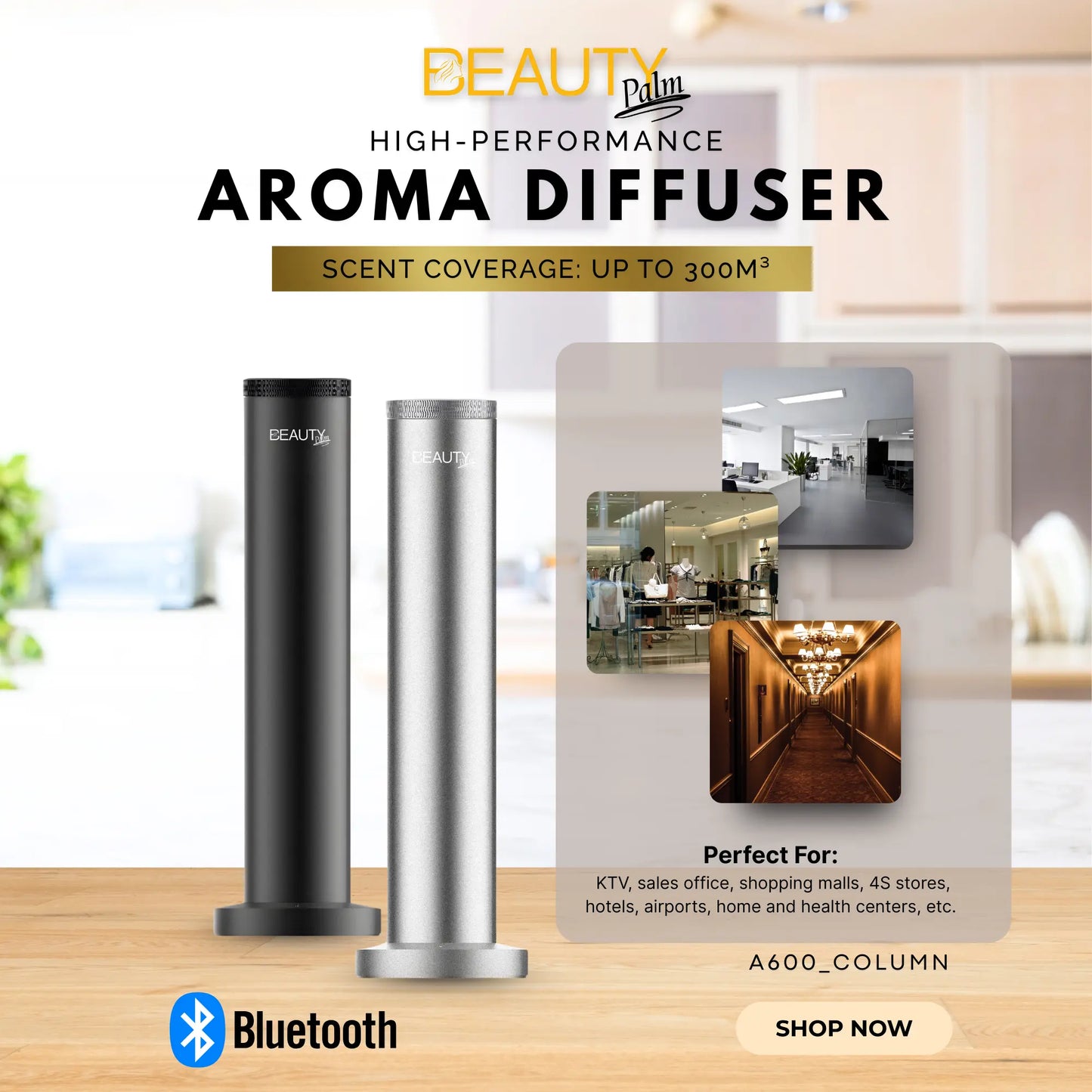 A600 COLUMN AROMATHERAPY DIFFUSER Beauty Palm