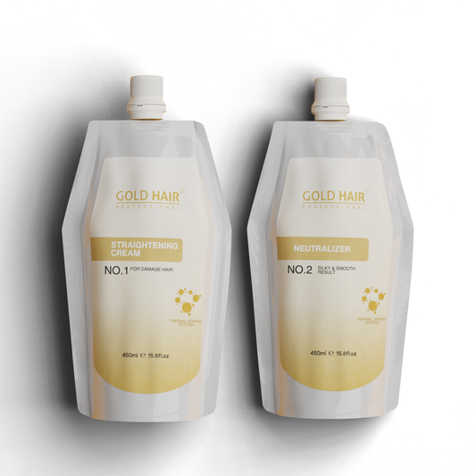 Gold Hair Professional Thermal Strong Rebonding Cream - 450ml