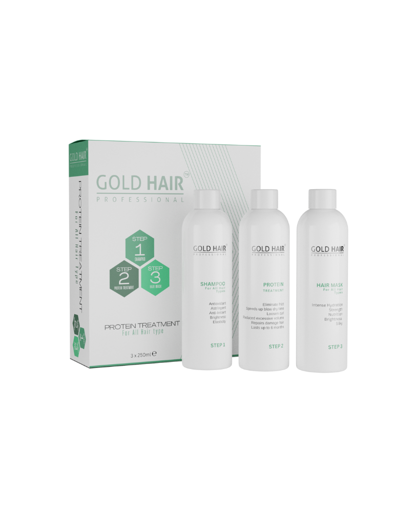 Gold Hair Professional Protein Treatment 250ml - For All Hair Types