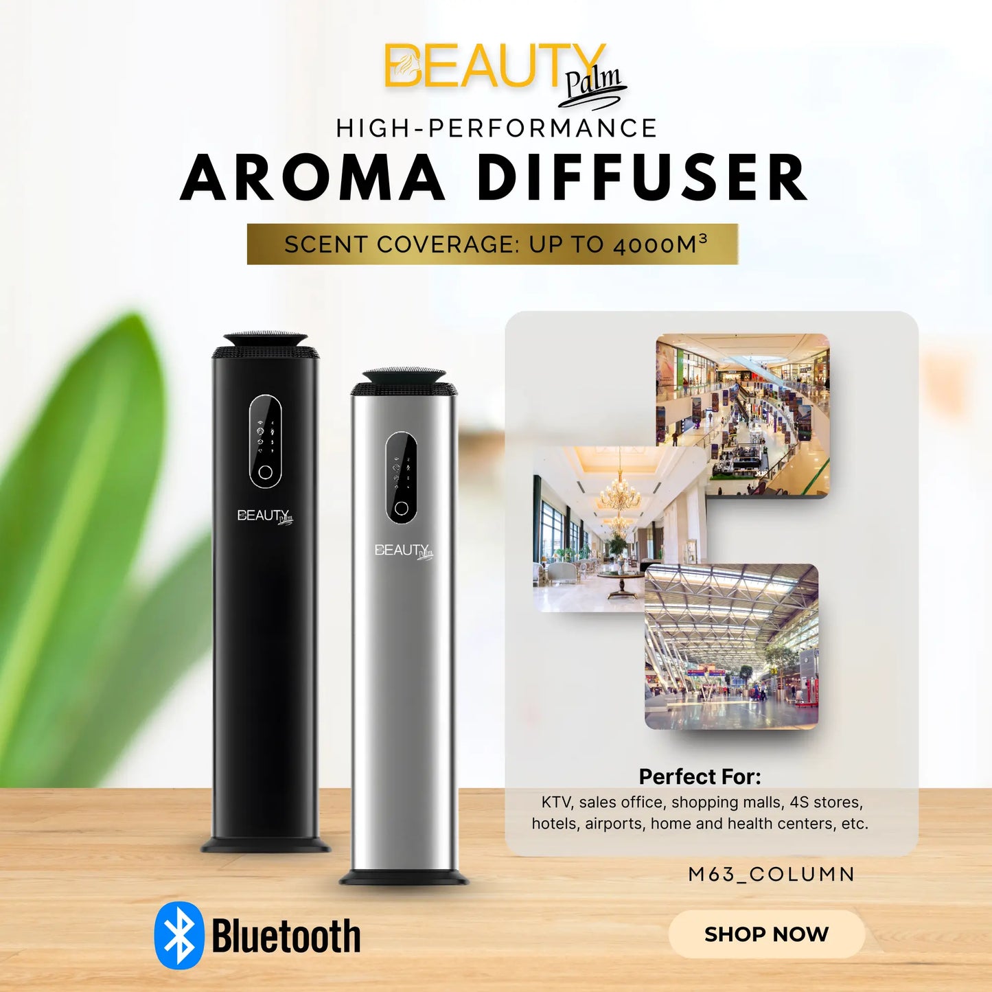 M63 COLUMN AROMATHERAPY DIFFUSER Beauty Palm