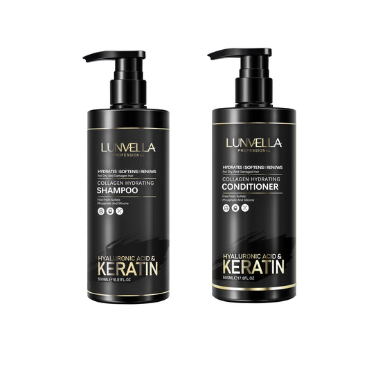 LUNVELLA Collagen Hydrating Shampoo & Conditioner Set