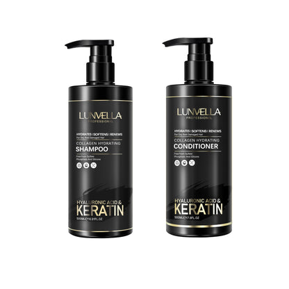 LUNVELLA Collagen Hydrating Shampoo & Conditioner Set