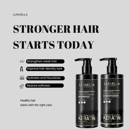 LUNVELLA Collagen Hydrating Shampoo & Conditioner Set