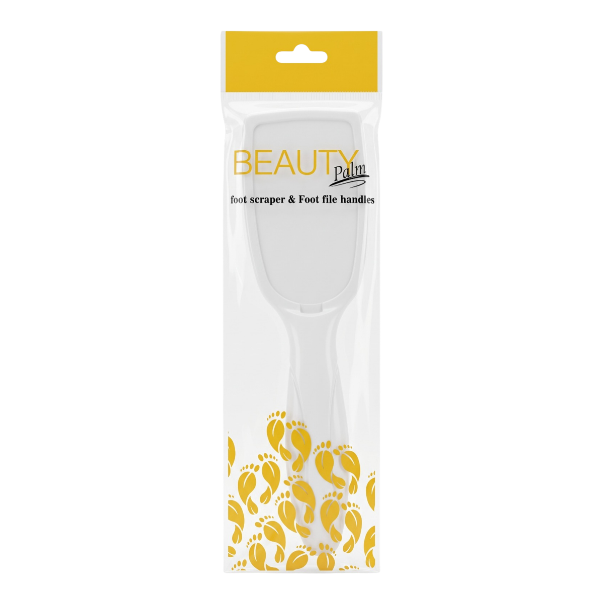 Beauty Palm Foot File Handle & Scraper - White