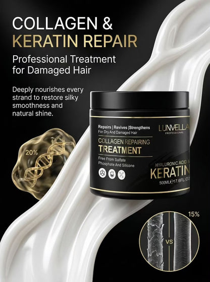 Lunvella Collagen & Keratin Hydrating Hair Mask 500ml