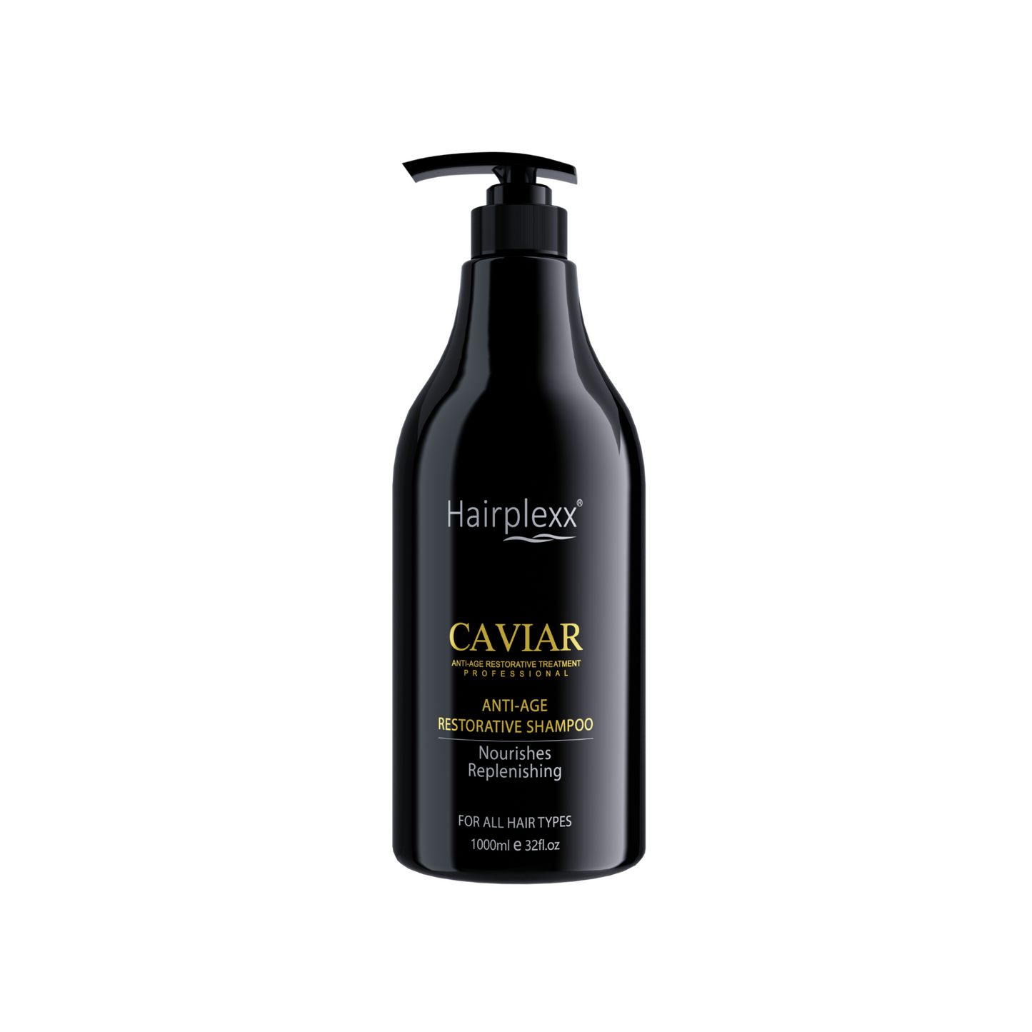 Hairplexx Caviar Restorative Shampoo – Anti-Age Repair for Soft, Shiny Hair (1L)