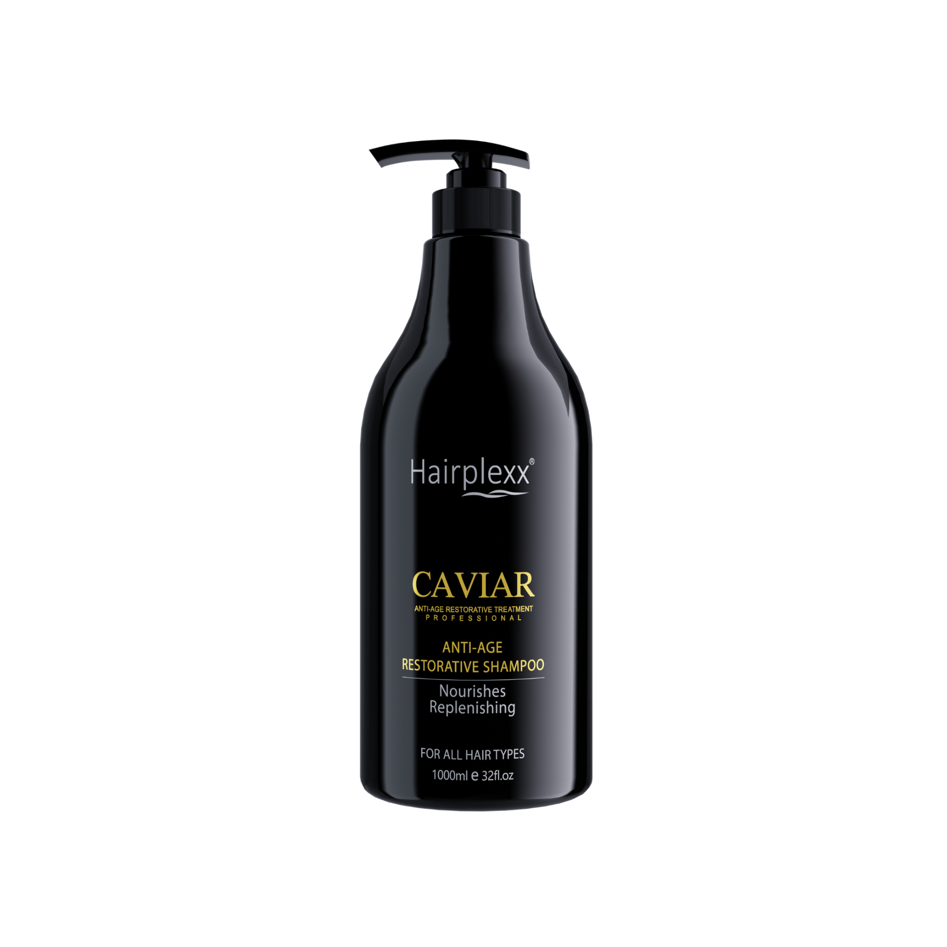 Hairplexx Caviar Restorative Shampoo – Anti-Age Repair for Soft, Shiny Hair (1L)