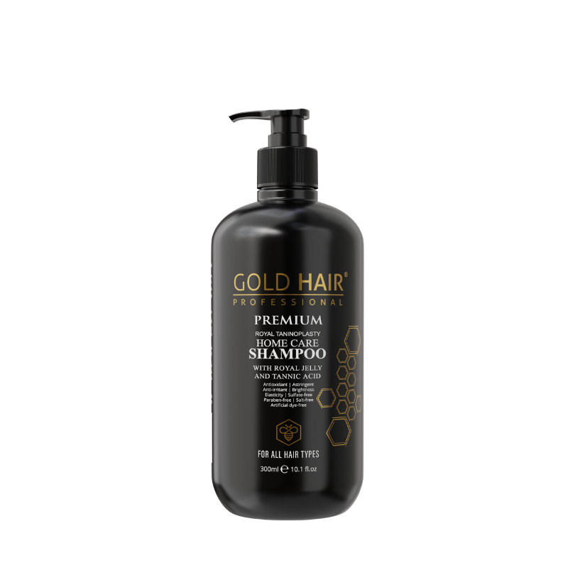gold hair nourishing shampoo 300ml product photo - kenaan international