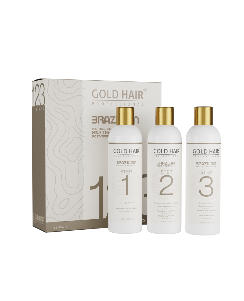 Gold Hair Brazilian Treatment 3 in 1