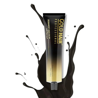 Gold Hair Permanent Color Brown Intensive Cream 100ml - Kenaan International