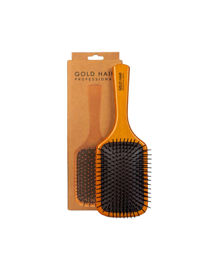 Gold Hair Professional Wooden Brush