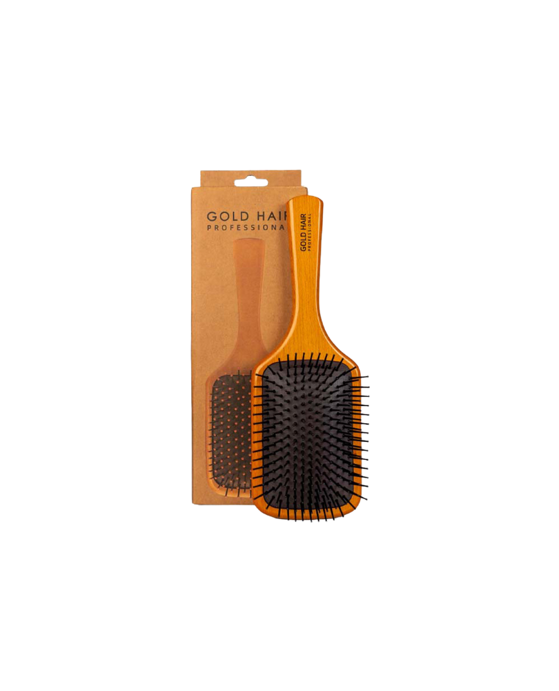 Gold Hair Professional Wooden Brush